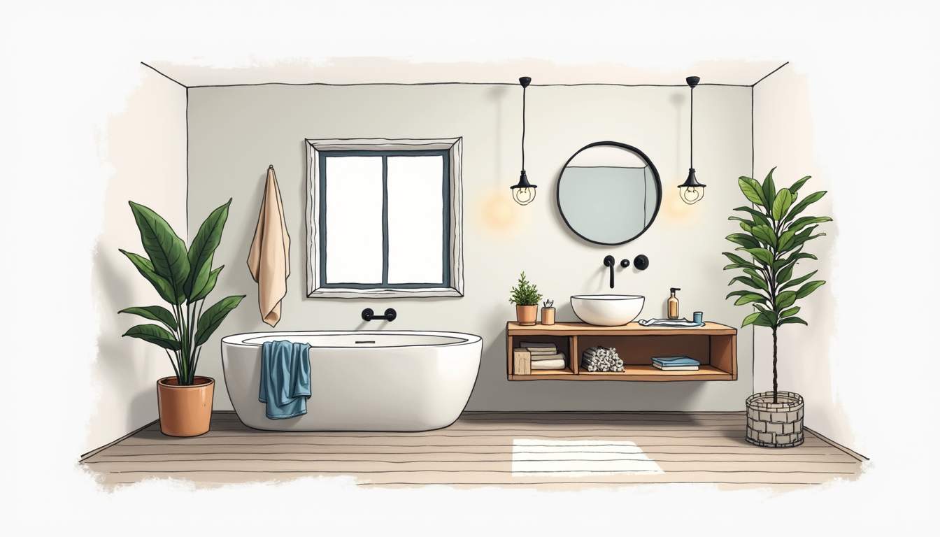 Budget pour rénover une salle de bains dans la Loire