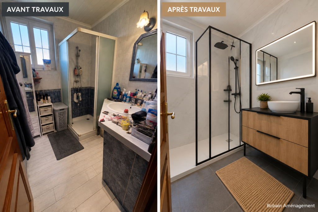 Avant / Après : rénovation d’une salle de bains dans la Loire